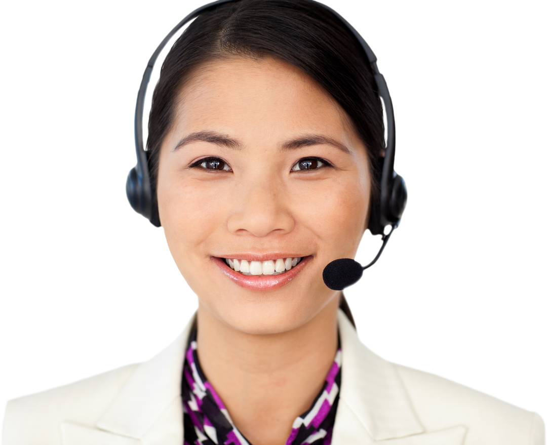 Smiling Support Agent in Call Centre with Transparent Background - Download Free Stock Images Pikwizard.com