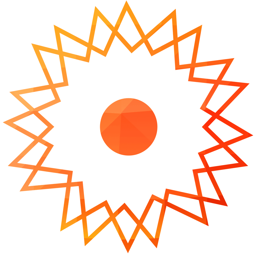 Abstract Orange Star Pattern on Transparent Background - Download Free Stock Images Pikwizard.com