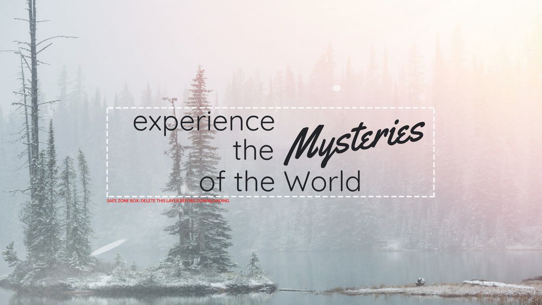 Exploring Mysteries in Tranquil Winter Landscape