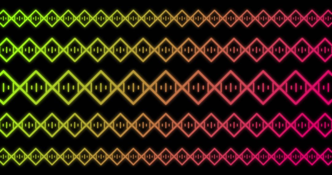 Colorful Zigzag Pattern with Vibrant neon gradient