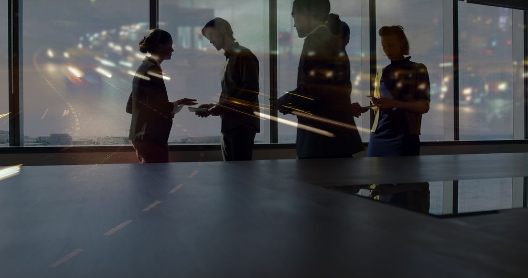 Multicultural Business Team Collaborating in Modern Office