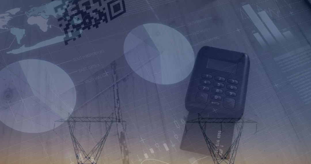 Financial Digital Data Overlay with Payment Terminal Concept