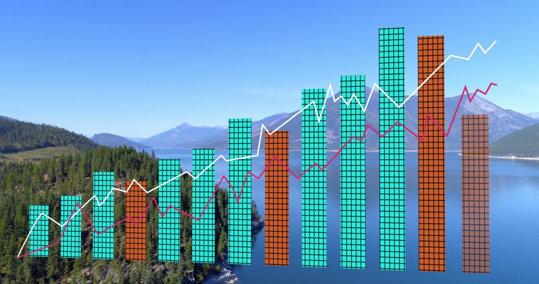 Data Analytics and Graphs Over Stunning Mountain Doubling as Business Metaphor