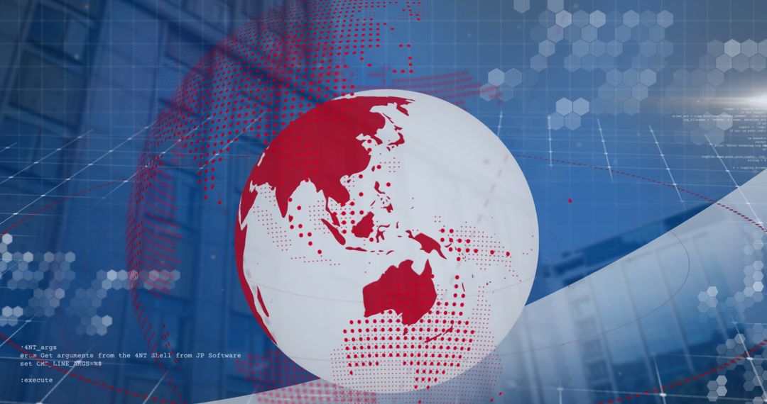 Global Networking and Business Technology Concept