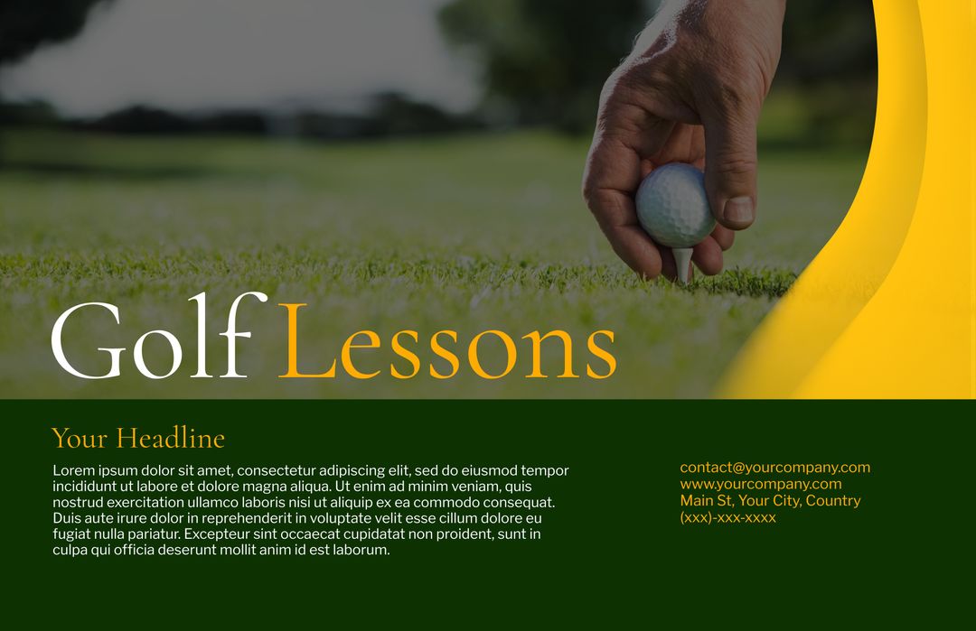 Hand Gripping Golf Ball on Grass Highlights Precision