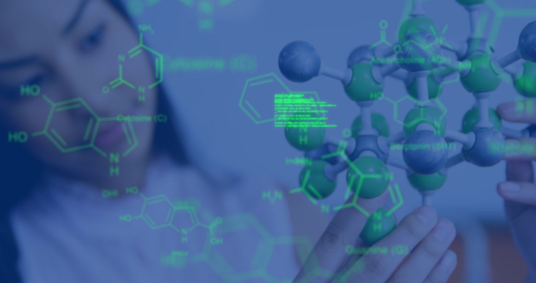 Innovative Science Learning: Student Examining Molecular Structures
