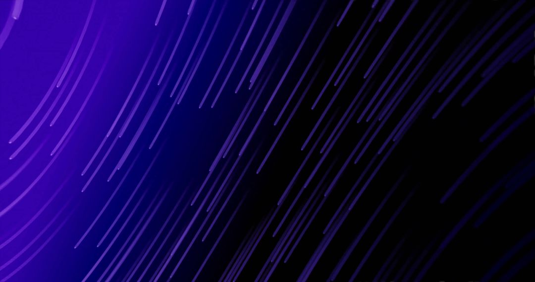 Dynamic Glowing Light Trails on Gradient Blue Background