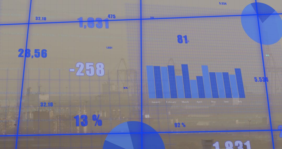 Digital Data Processing Over City with Graphical Interface
