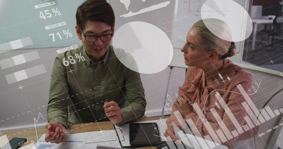 Business Team Reviewing Analytics and Enhancing Collaboration