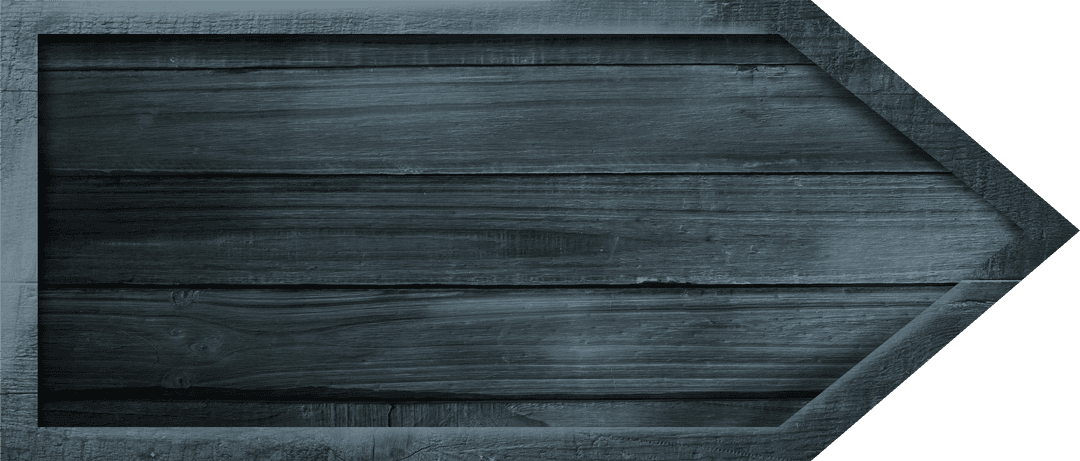 Wooden Arrow Sign with Transparent Background