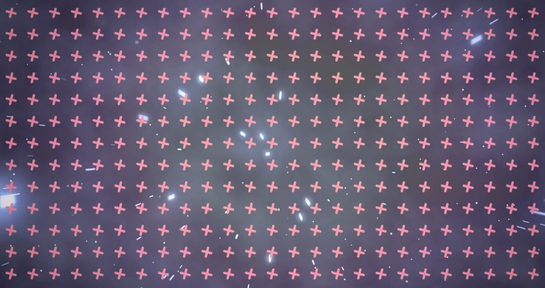 Abstract Floating Sparkles Over Luminous Dots