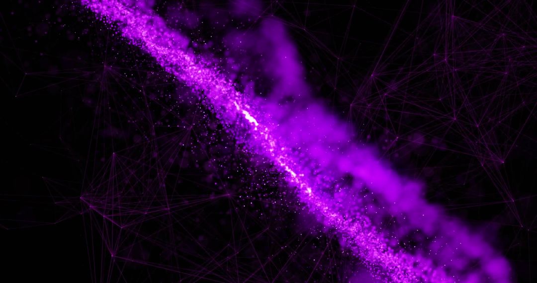 Digital Purple Mesh Illusion Creating Futurescapes