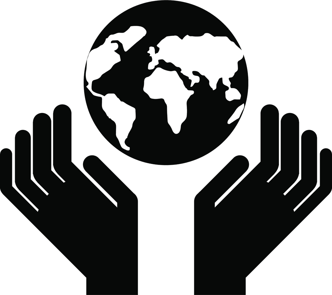 Transparent Hands Holding Earth Concept Illustration
