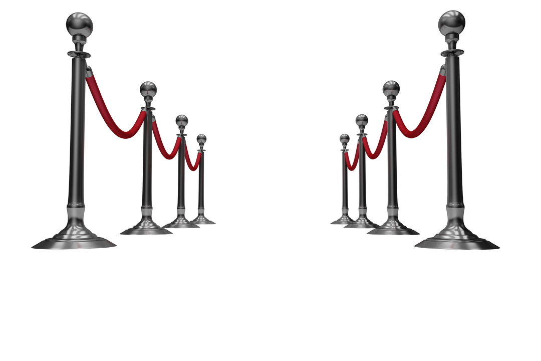 Low Angle Transparent View Of Elegant Silver Queue Rope Barrier - Download Free Stock Images Pikwizard.com