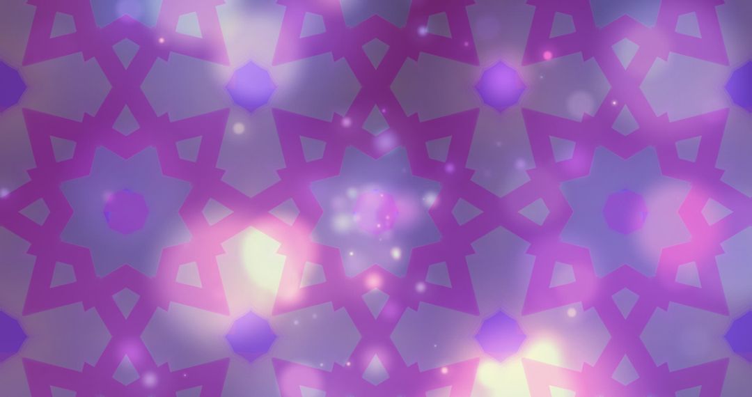Hypnotic Kaleidoscopic Geometric Patterns in Pastel Purple and Pink