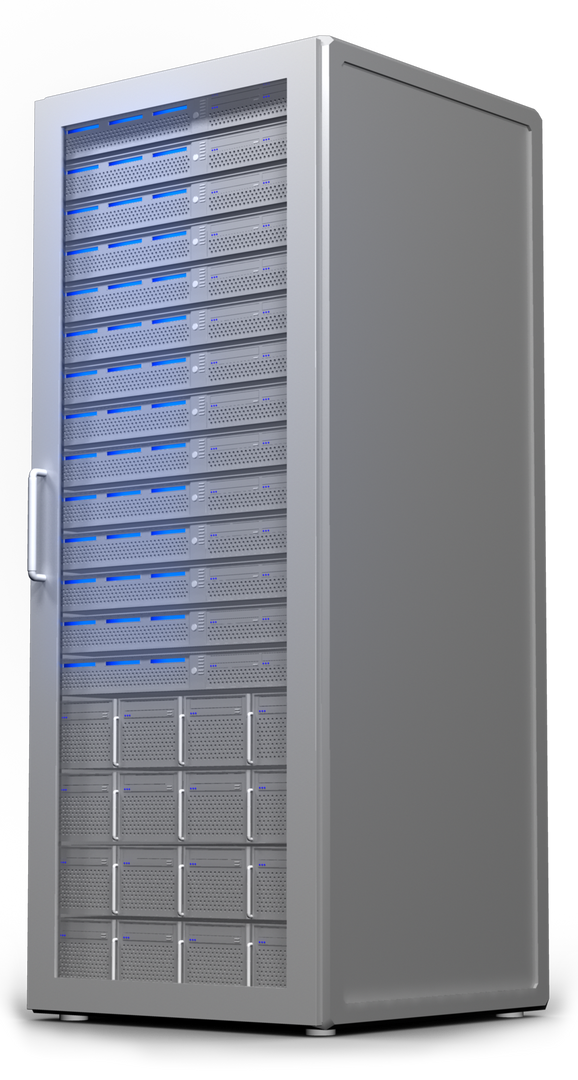 Digital Illustration of Gray Server Cabinet on Transparent Background - Download Free Stock Images Pikwizard.com