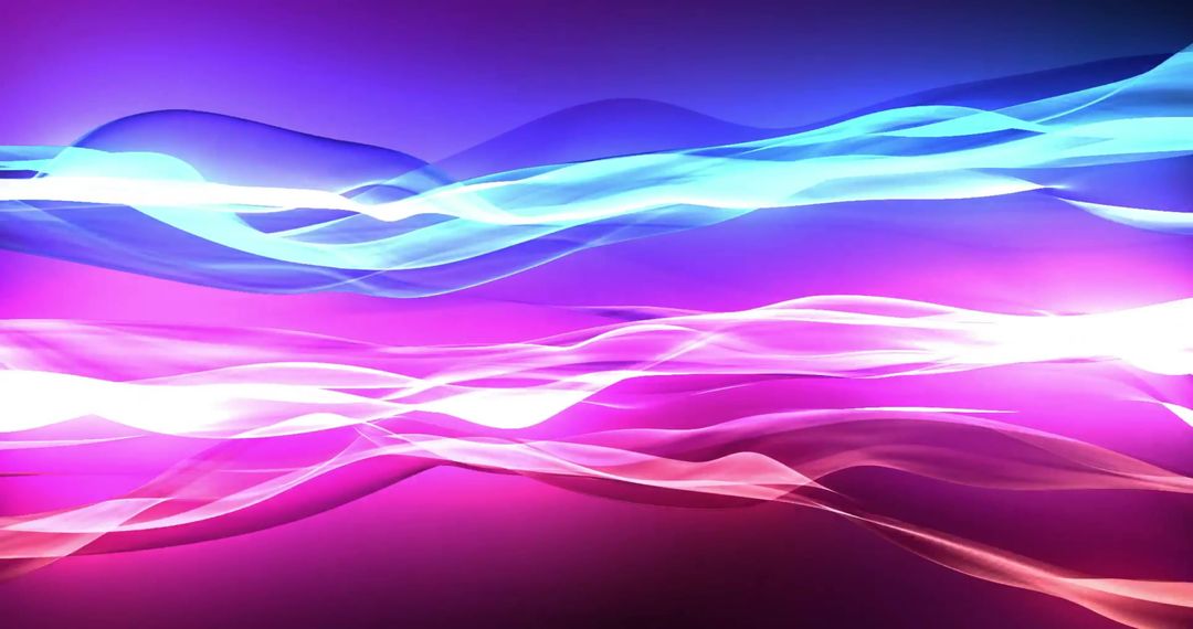 Vibrant Neon Lights Wavy Pattern Background