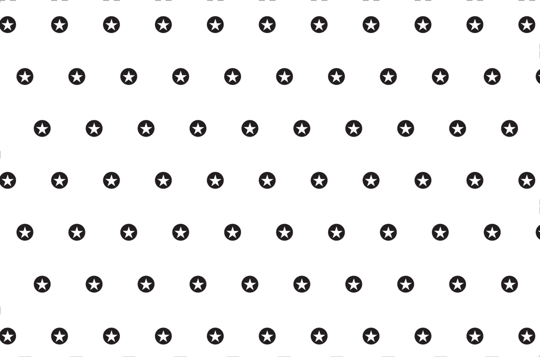 Transparent Background with Black Circle Star Pattern Design