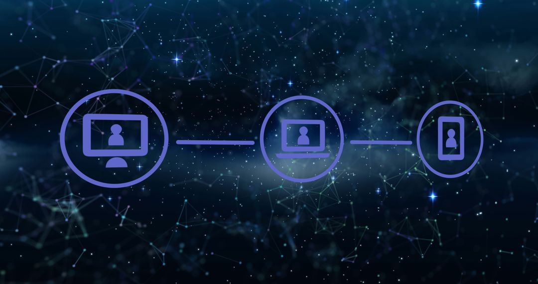Digital Network Connections in Cosmic Background