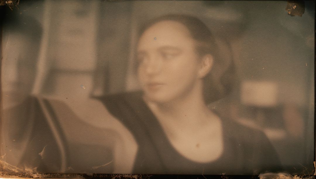 Subdued Introspection and Serenity in Dimly Lit Room