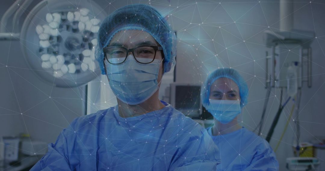 Surgeons in Operating Room with Innovative Technology