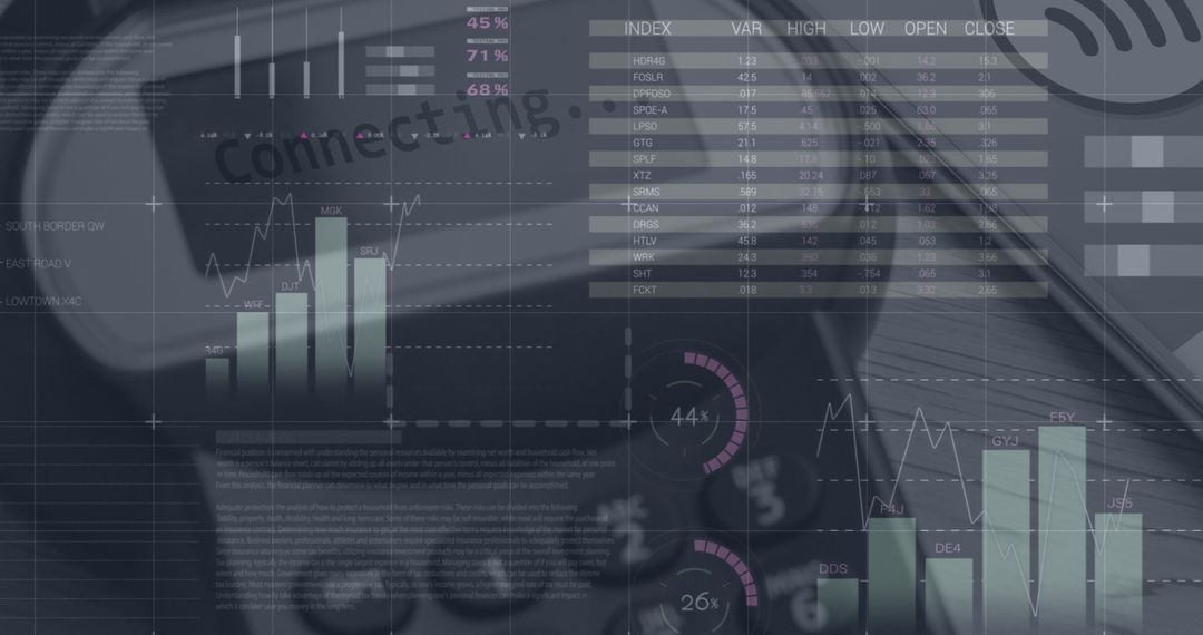 Data processing overlay on payment terminal in digital interface concept