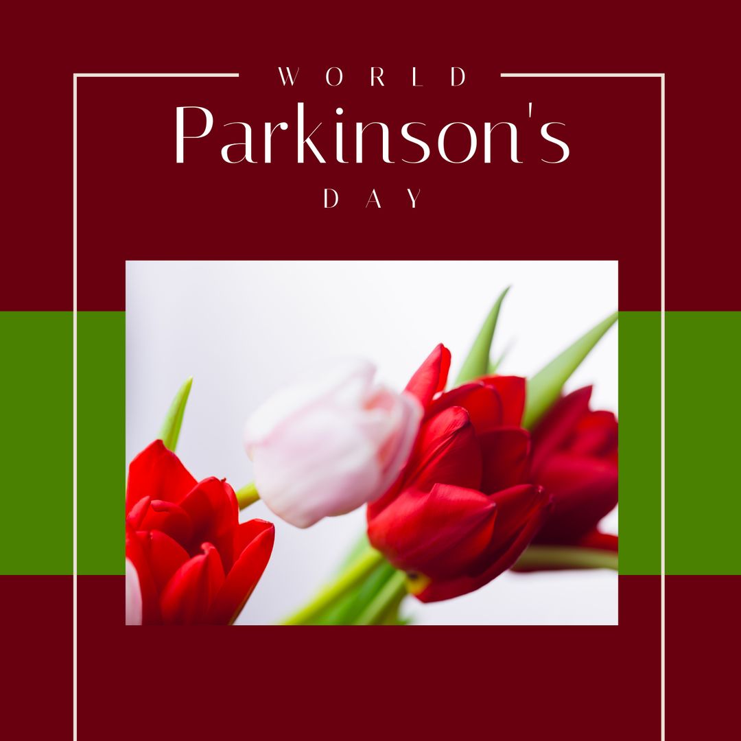 World Parkinson's Day Tulips Campaign with Support Message