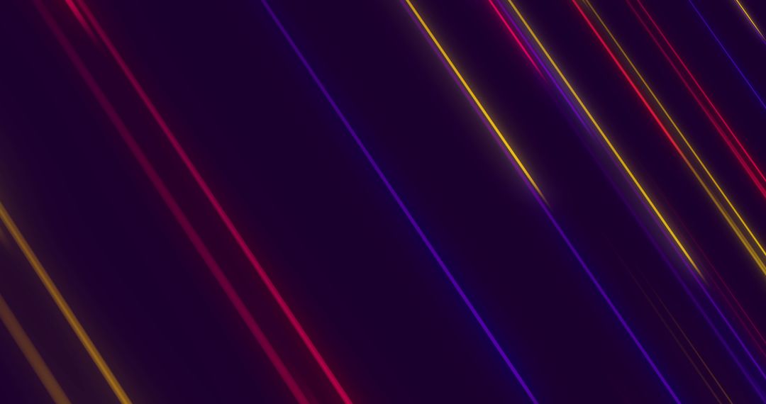 Vibrant Neon Light Trails in Dynamic Motion