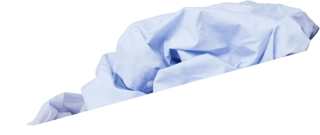 Crisp Blue Shirt on Transparent Background Design