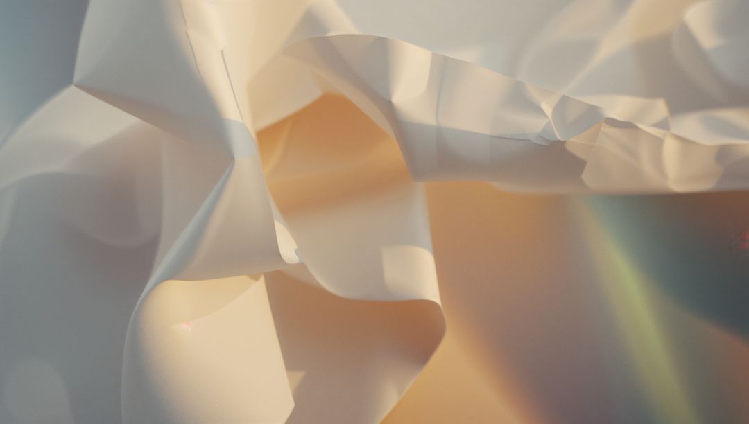 Fluid Translucent Folds in Abstract Artistic Composition