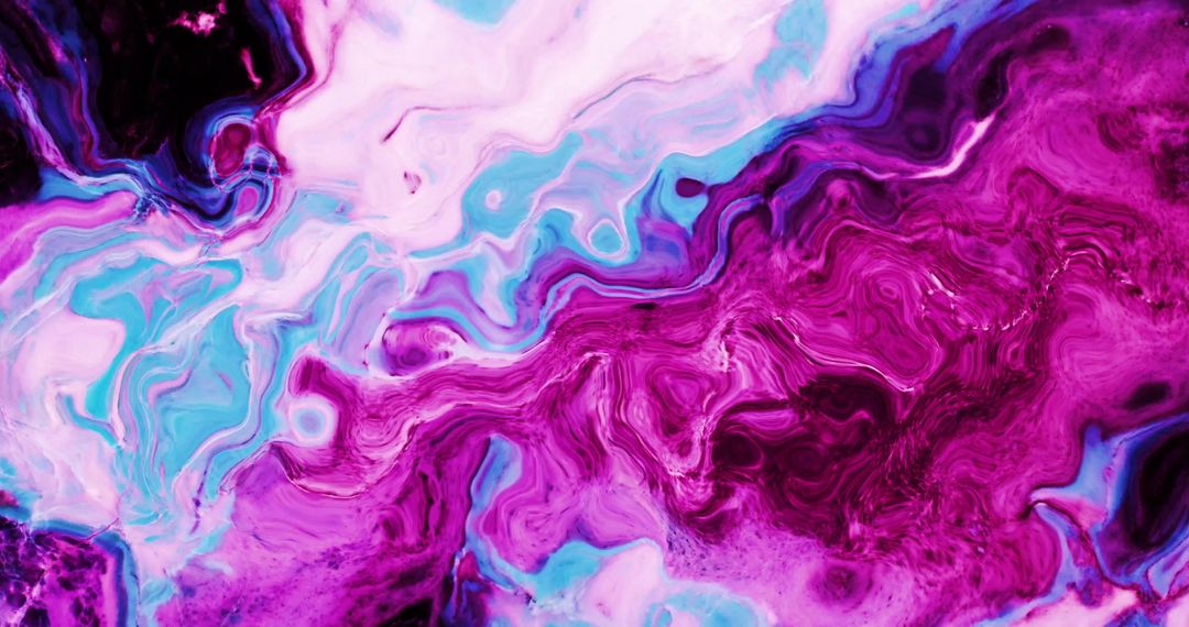 Swirling Abstract Purple and Blue Marble Texture