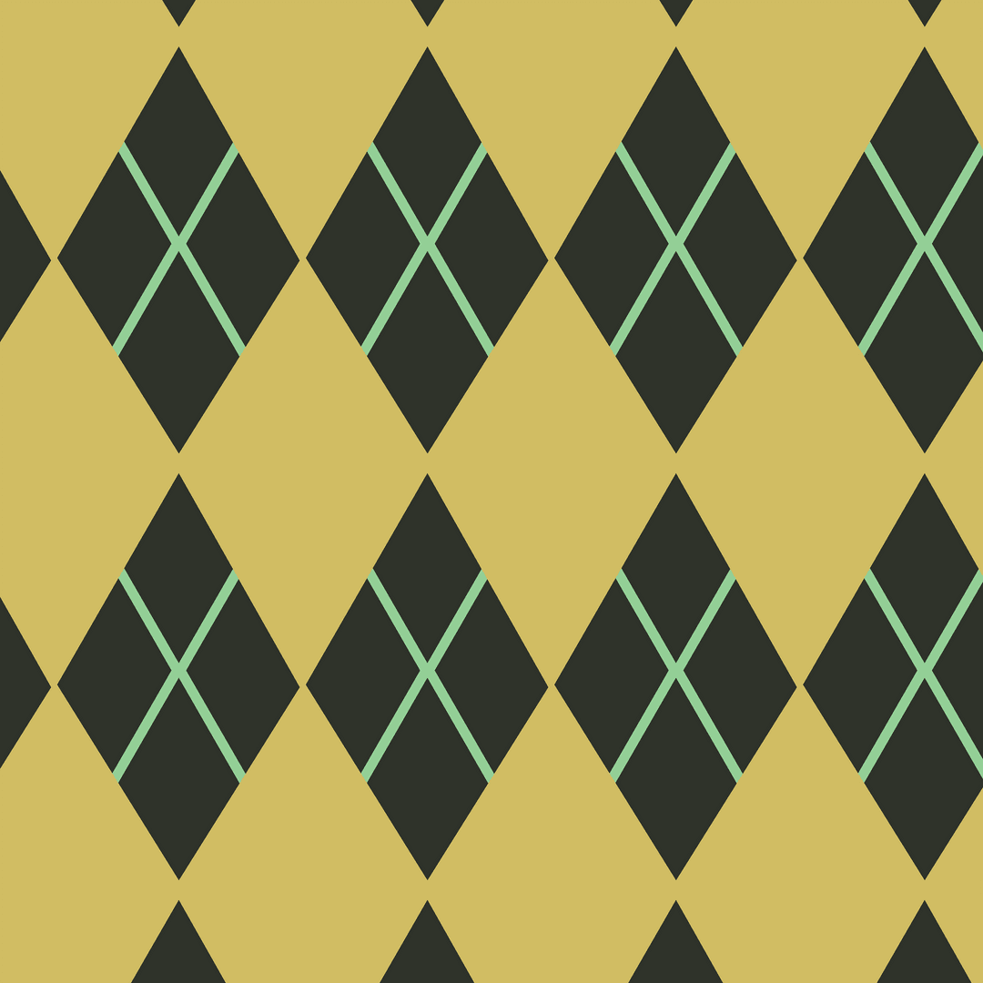 Geometric Transparent Background with Yellow and Green Patterns