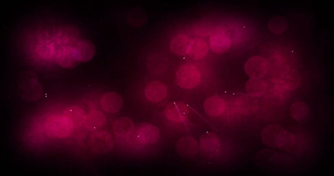 Vivid Red Lights on Black Background with Digital Patterns