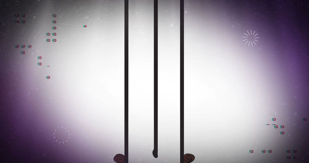 Abstract Vertical Lines with Dynamic Shapes on Gradient Background