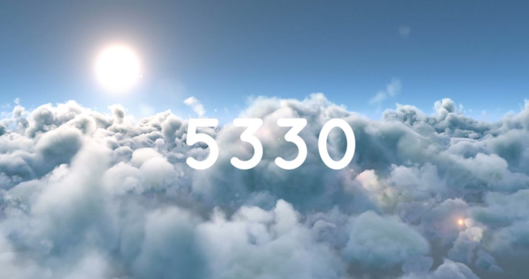 Serene Digital Connectivity Background Clouds and Sunlight