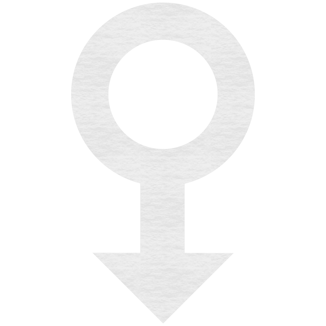 Transparent Male Gender Symbol with Downward Arrow Design