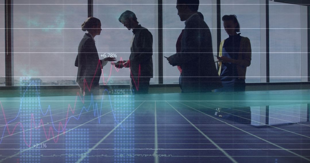 Diverse Business Team Analyzing Data Visualization Interface