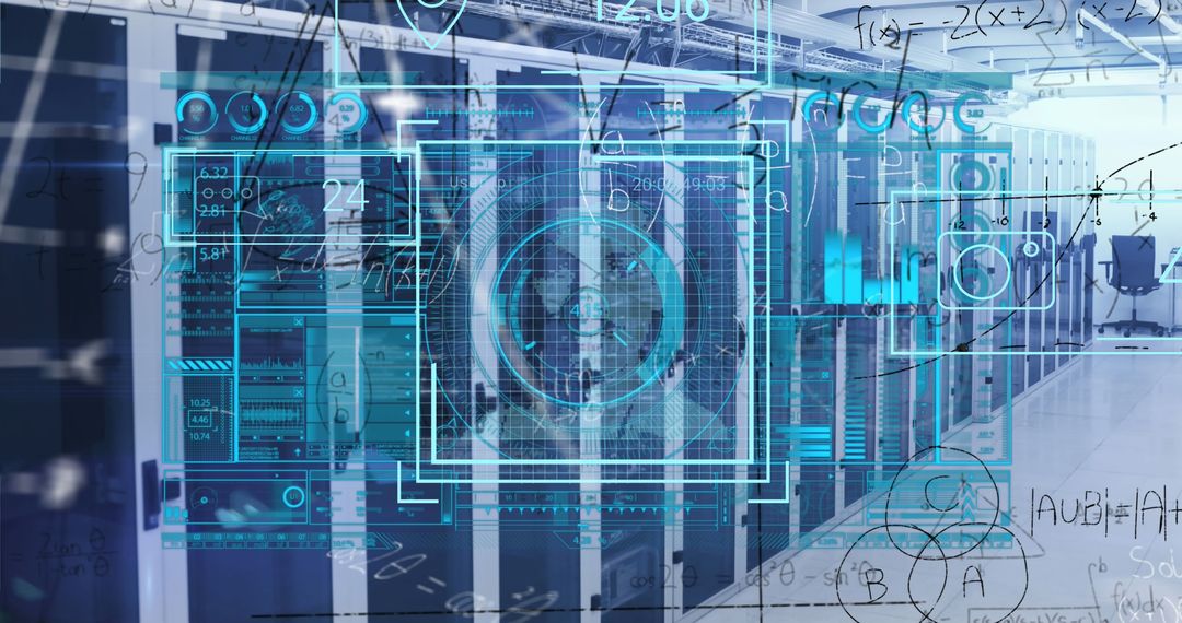 Holographic Data Interface in Modern Server Room