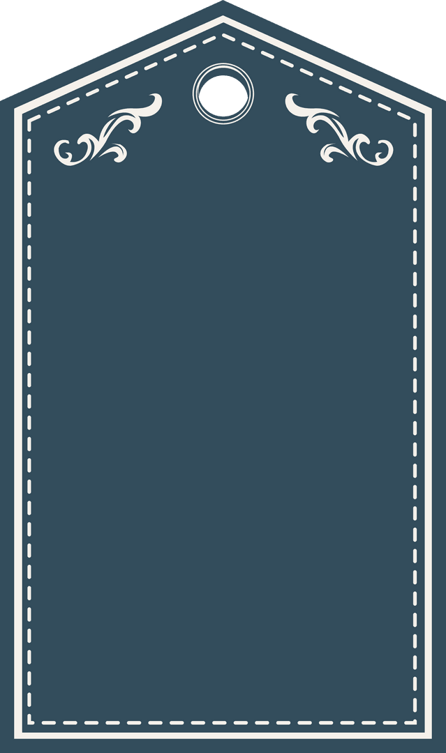 Elegant Blue and White Transparent Label with Copy Space