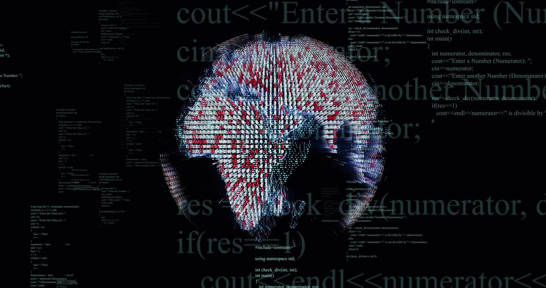 Digital Globe Overlaying Code Interface Background