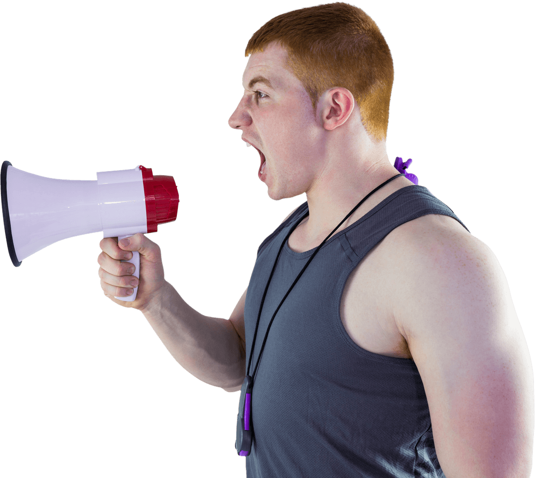 Transparent Motivational Coach Using Megaphone for Encouragement
