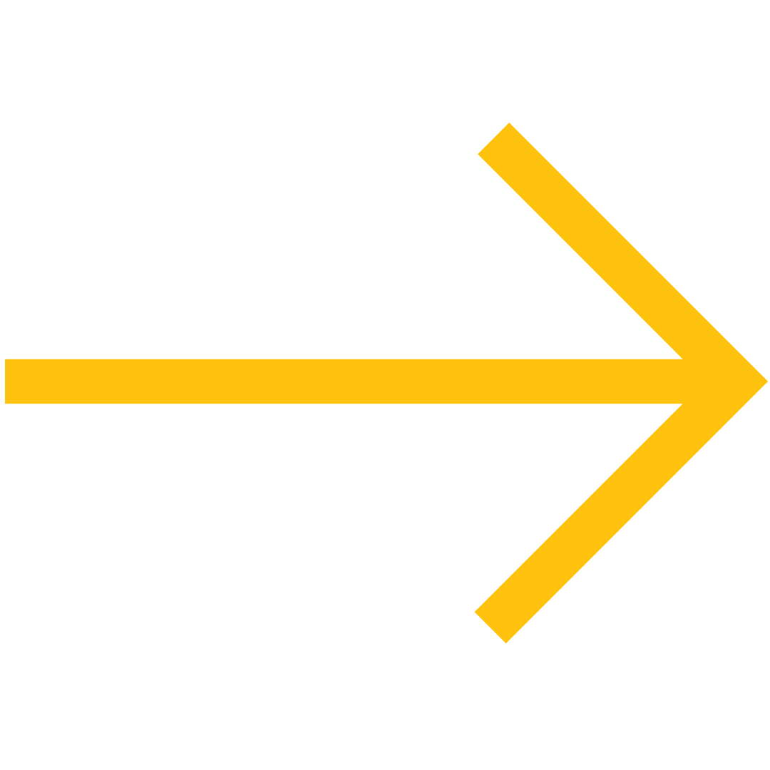 Yellow Vector Arrow on Transparent Background