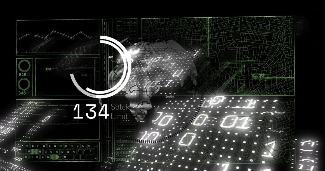 Digital Data Processing with Global Interface Elements