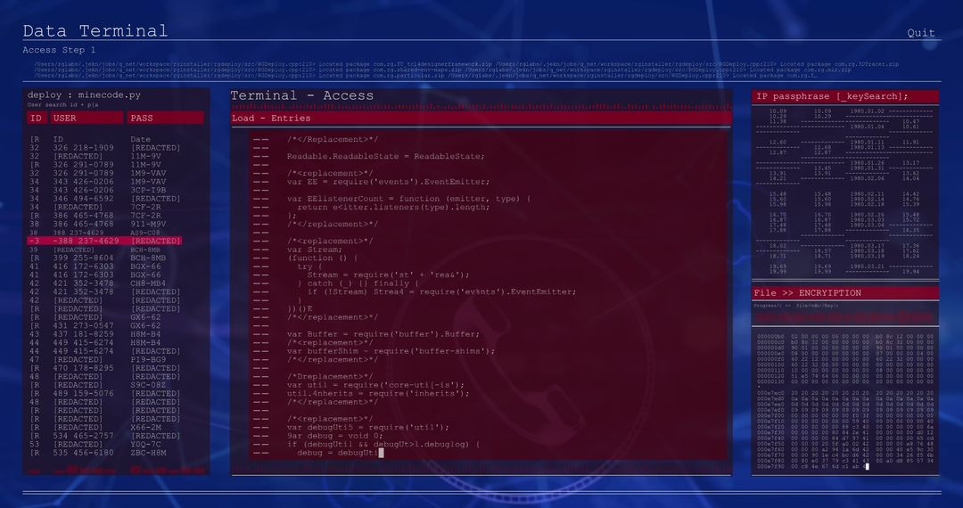 futuristic digital interface showing code in looping sequence - Free Images, Stock Photos and Pictures on Pikwizard.com
