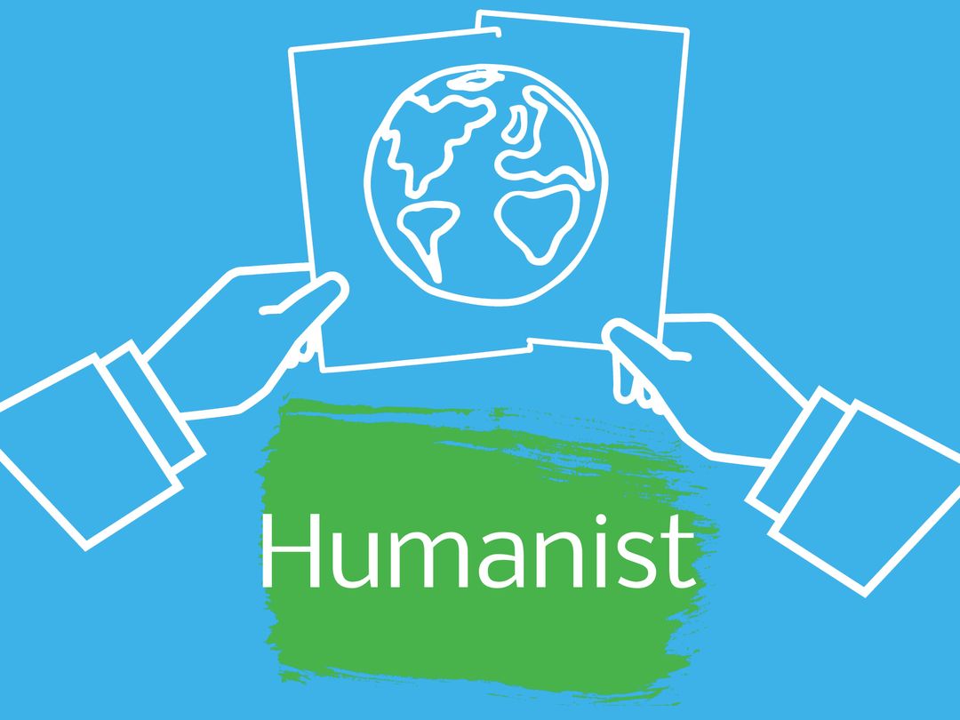 Global Unity Concept Art Displaying Earth and Humanist Theme