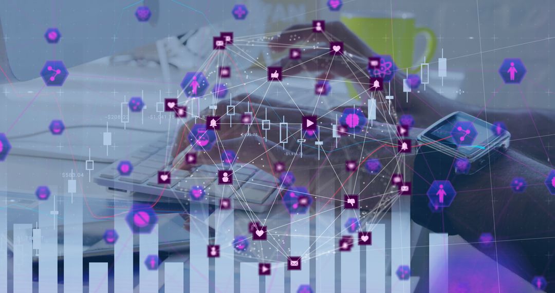 Global Networking Concepts with Financial Data Interface - Free Images, Stock Photos and Pictures on Pikwizard.com