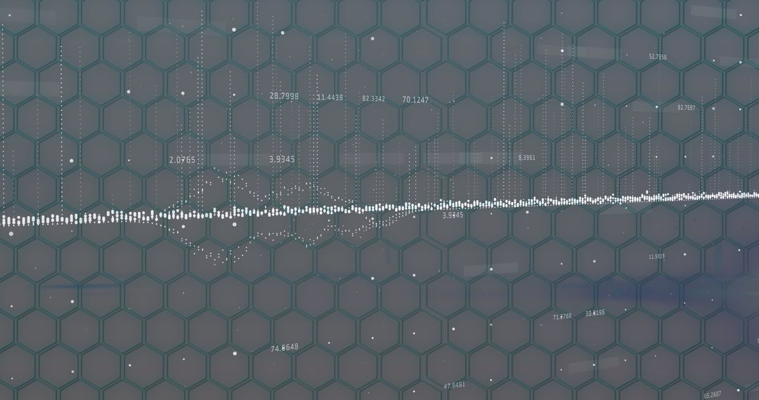 Futuristic Data Visualization with Hexagonal Grid - Free Images, Stock Photos and Pictures on Pikwizard.com