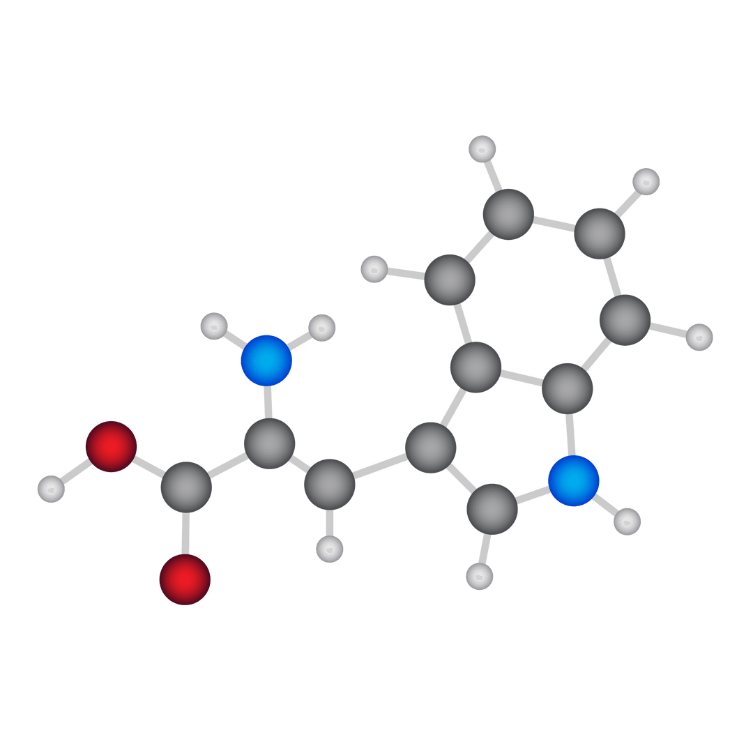 Colorful Molecular Structure on Transparent Background for Science and Chemistry