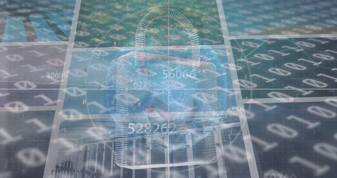 Digital Security Network with Binary Code and Locked Connections