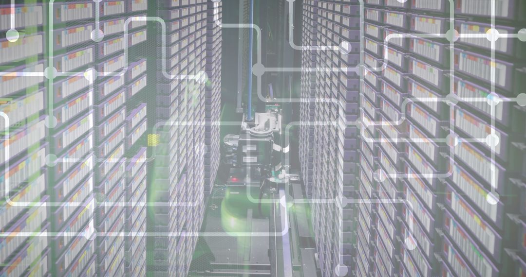 Digital Network Overlay and High-Tech Data Center Blend